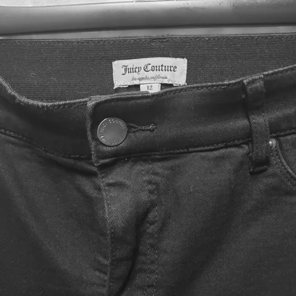 Juicy Couture stretchy black jeggings size 12 - Picture 5 of 6